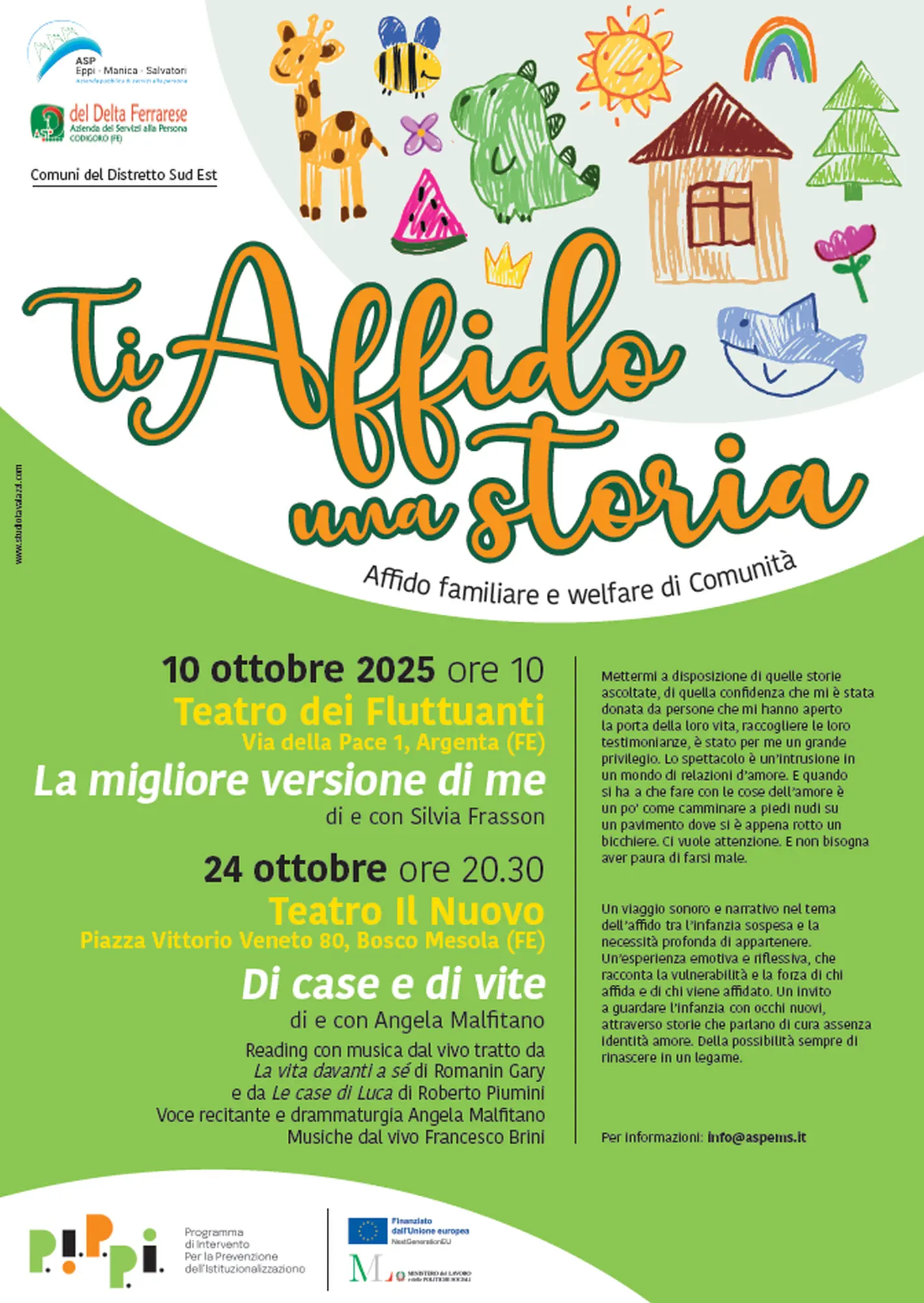 Ti affido una storia – La migliore versione di me – Affido Familiare e Welfare di Comunità