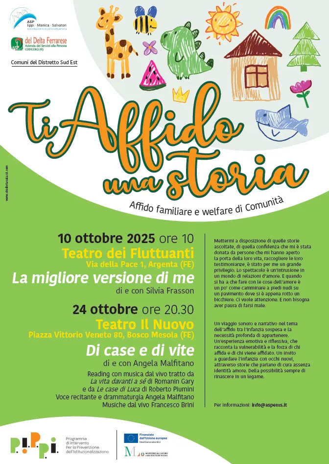 Ti affido una storia – La migliore versione di me – Affido Familiare e Welfare di Comunità
