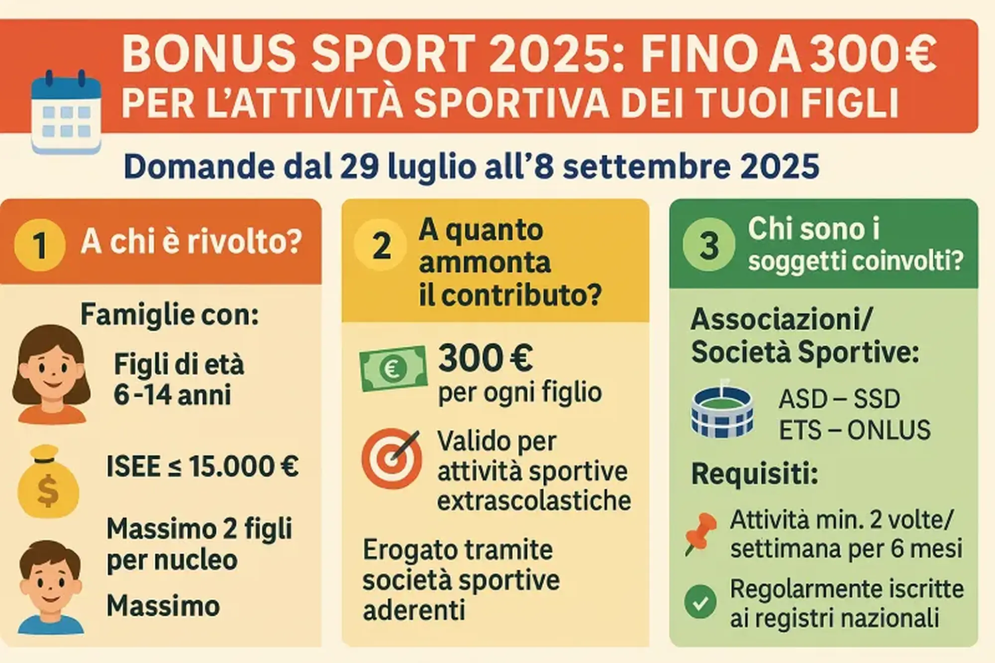 Bonus sport 2025: cos'è e chi può richiederlo