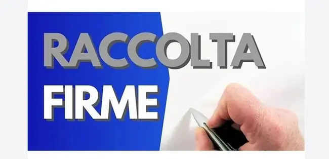 Raccolta firme per indizione Referendum abrogativo
