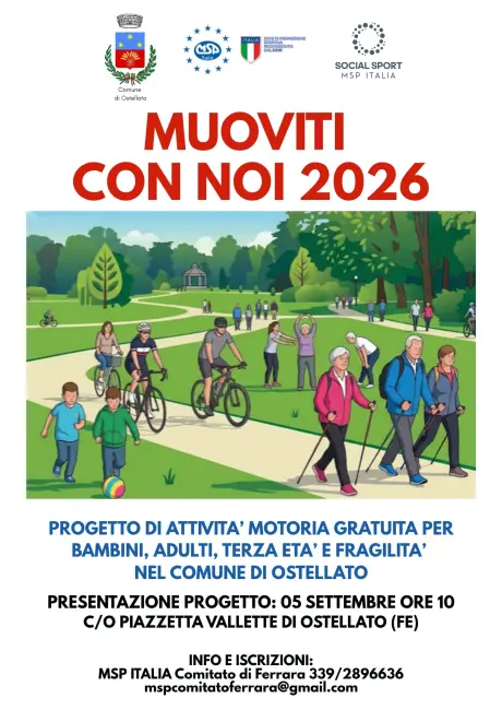 Muoviti con noi 2026 - Progetto di attività motoria gratuita