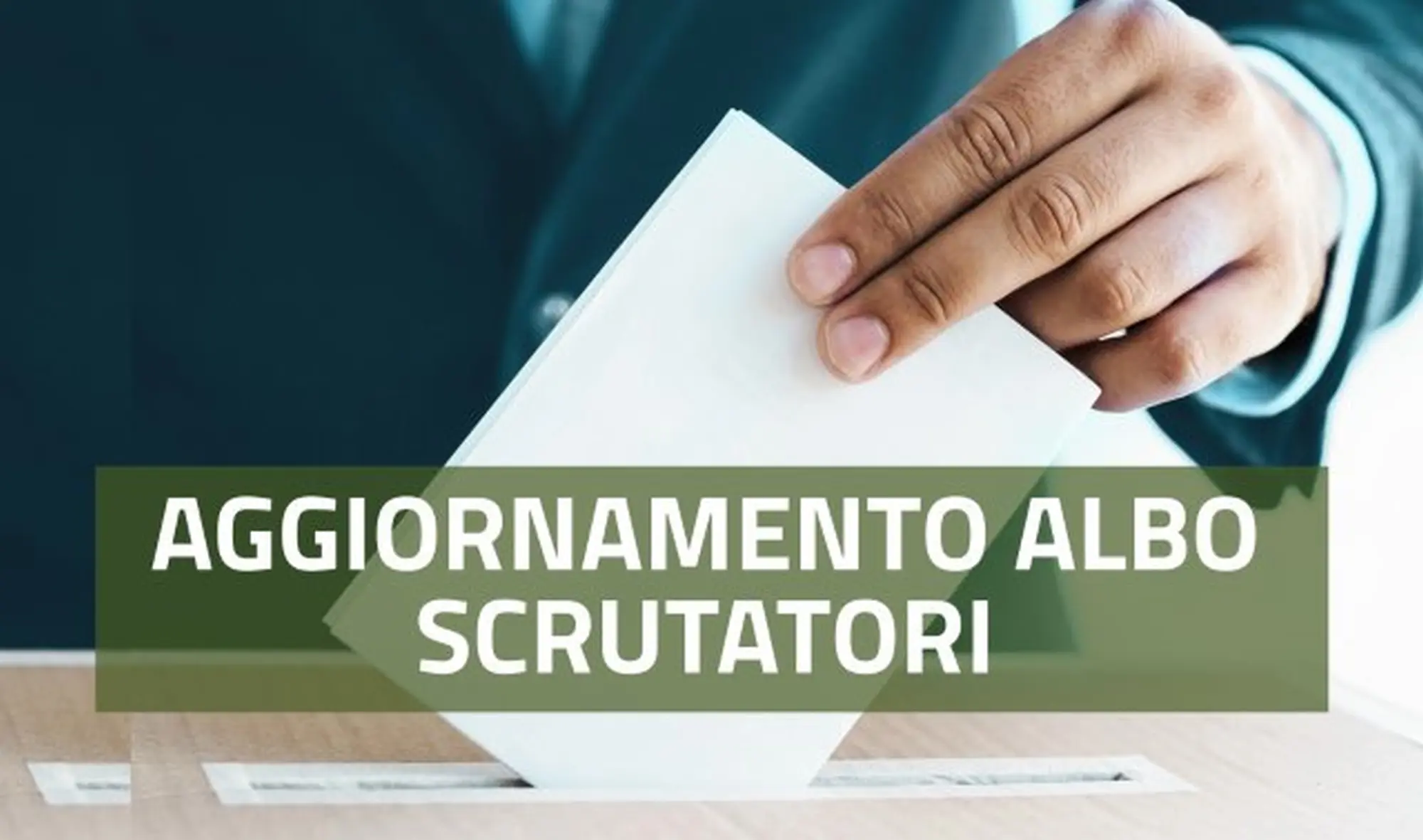 Avviso aggiornamento dell'albo delle persone idonee all'ufficio di Scrutatore di seggio elettorale